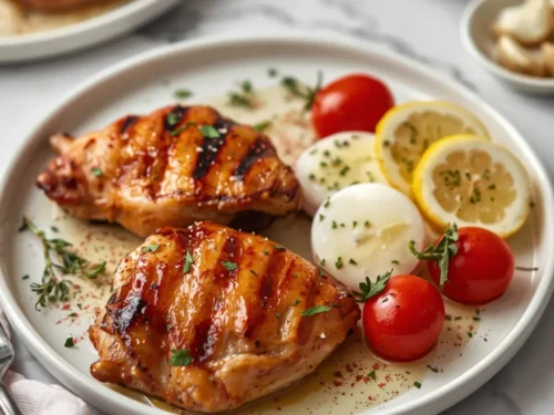 elegant grilled chicken thighs summer