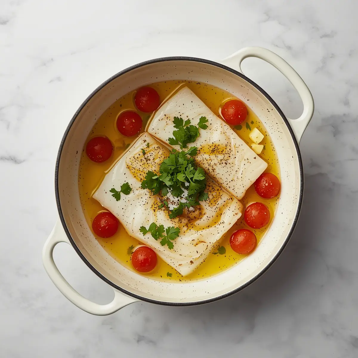 Cooking instructions for elegant grilled cod summer dinner