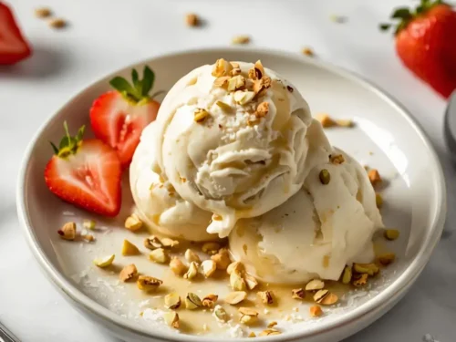 elegant no churn vanilla ice cream