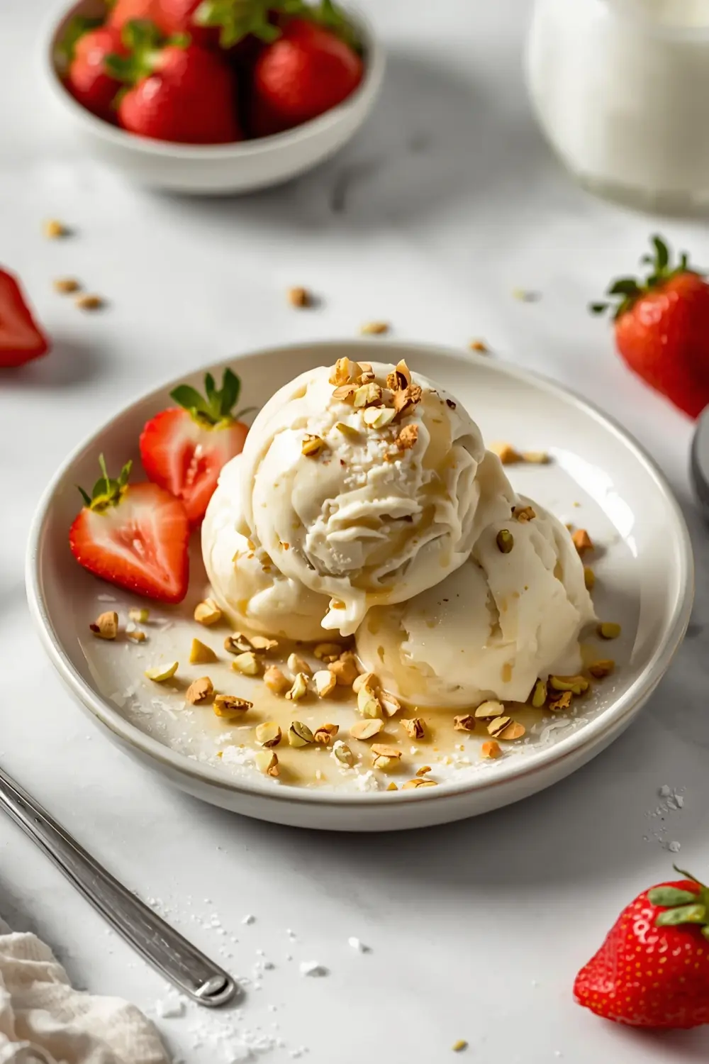 elegant no churn vanilla ice cream