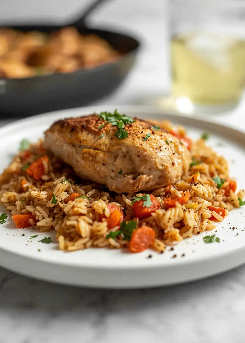 elegant one pan chicken rice summer ready to serve