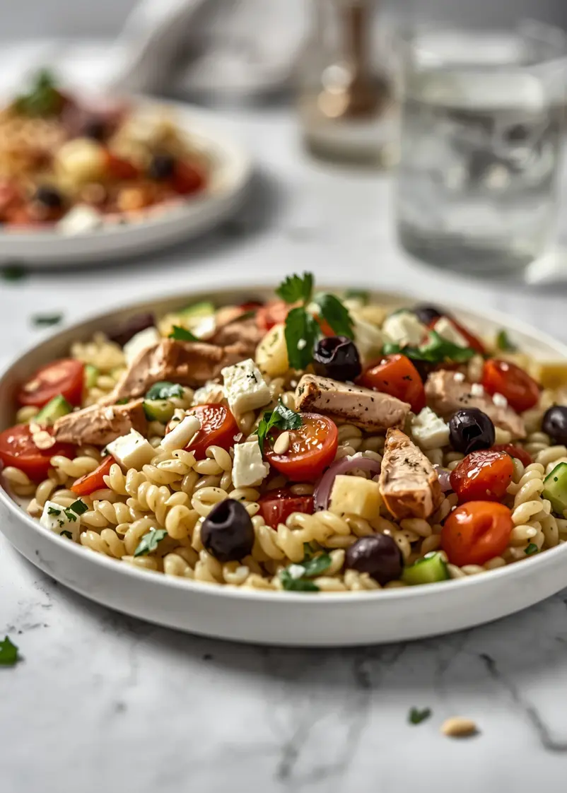 elegant orzo salad summer ready to serve
