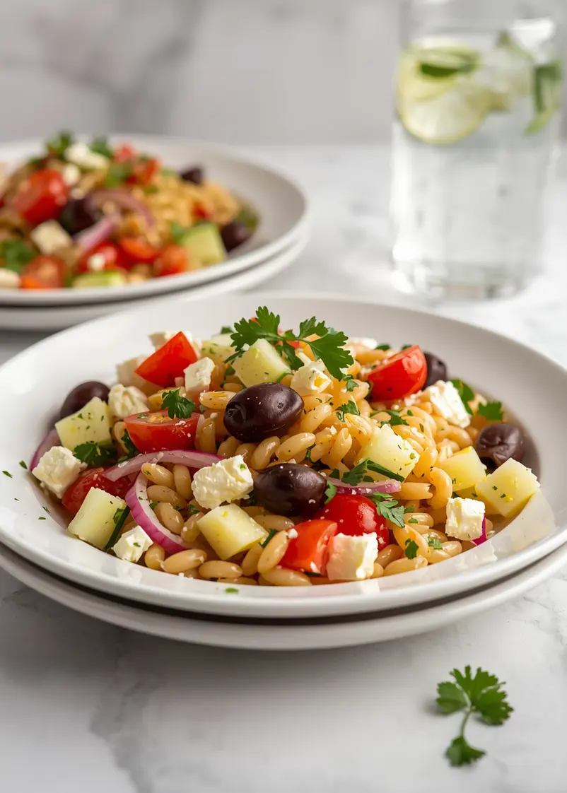elegant orzo salad summer ready to serve