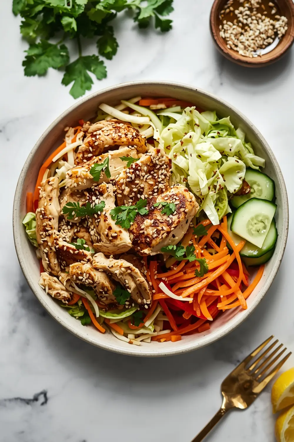 elegant summer Asian slaw