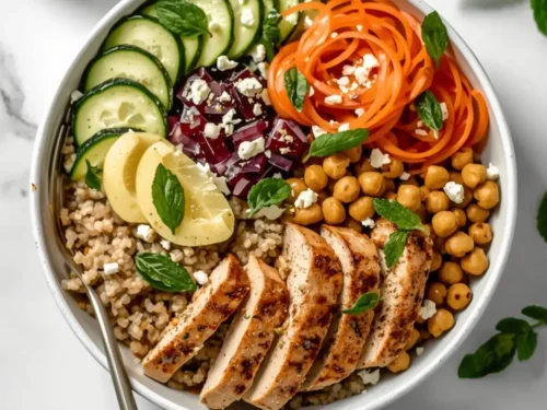 elegant summer Buddha bowl