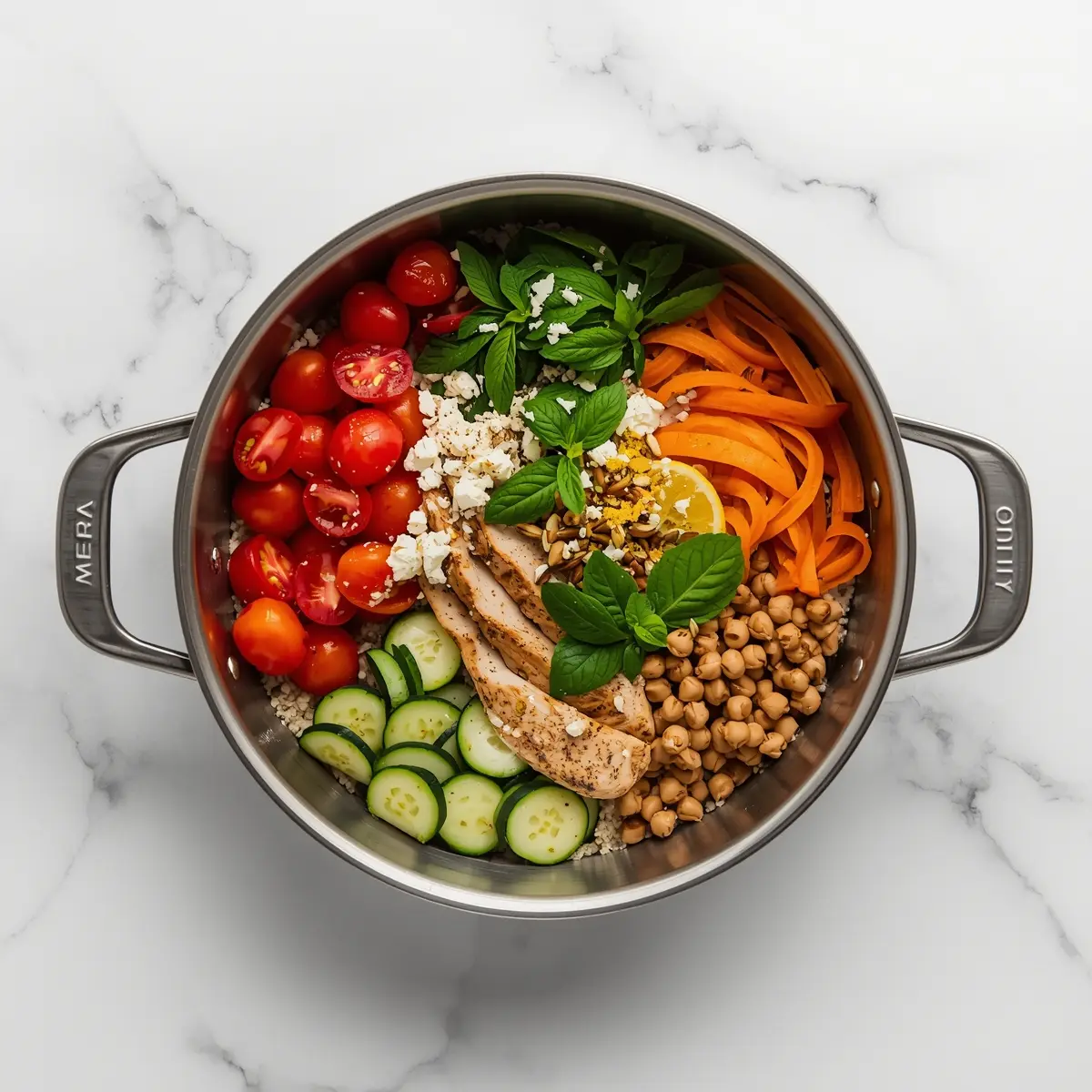 Cooking instructions for elegant summer Buddha bowl
