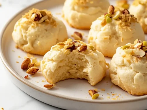 elegant summer coconut macaroons