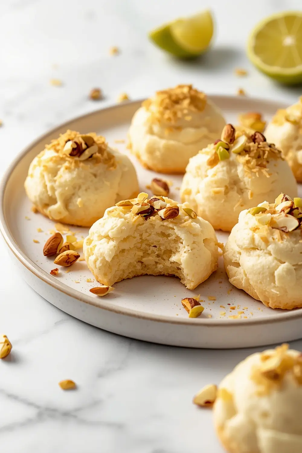 elegant summer coconut macaroons
