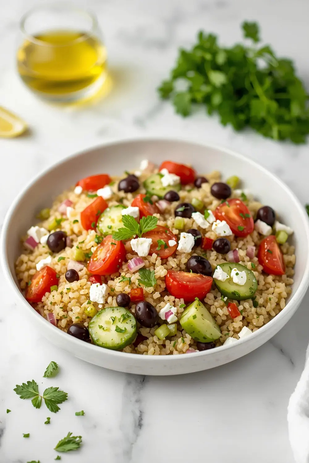 elegant summer couscous salad