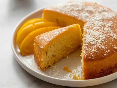 elegant summer mango cake