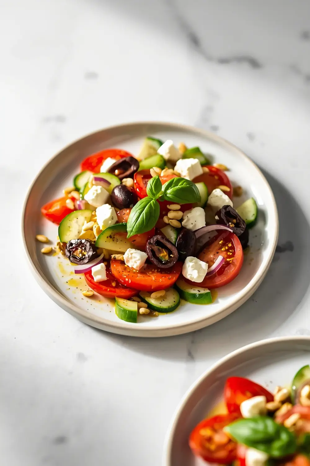 elegant summer tomato salad