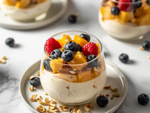elegant summer yogurt parfaits