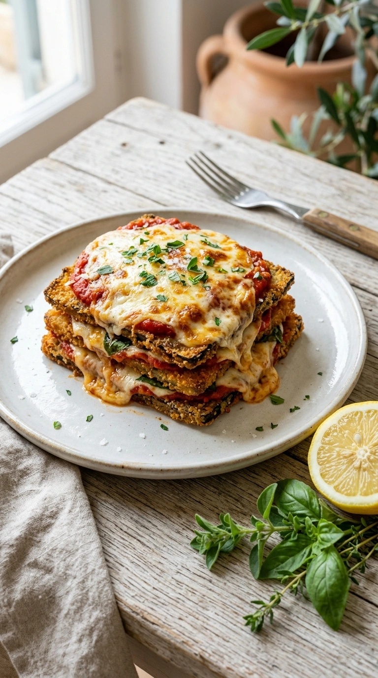 Stunning Eggplant Parmesan for an Elegant Italian Vegetarian Dinner