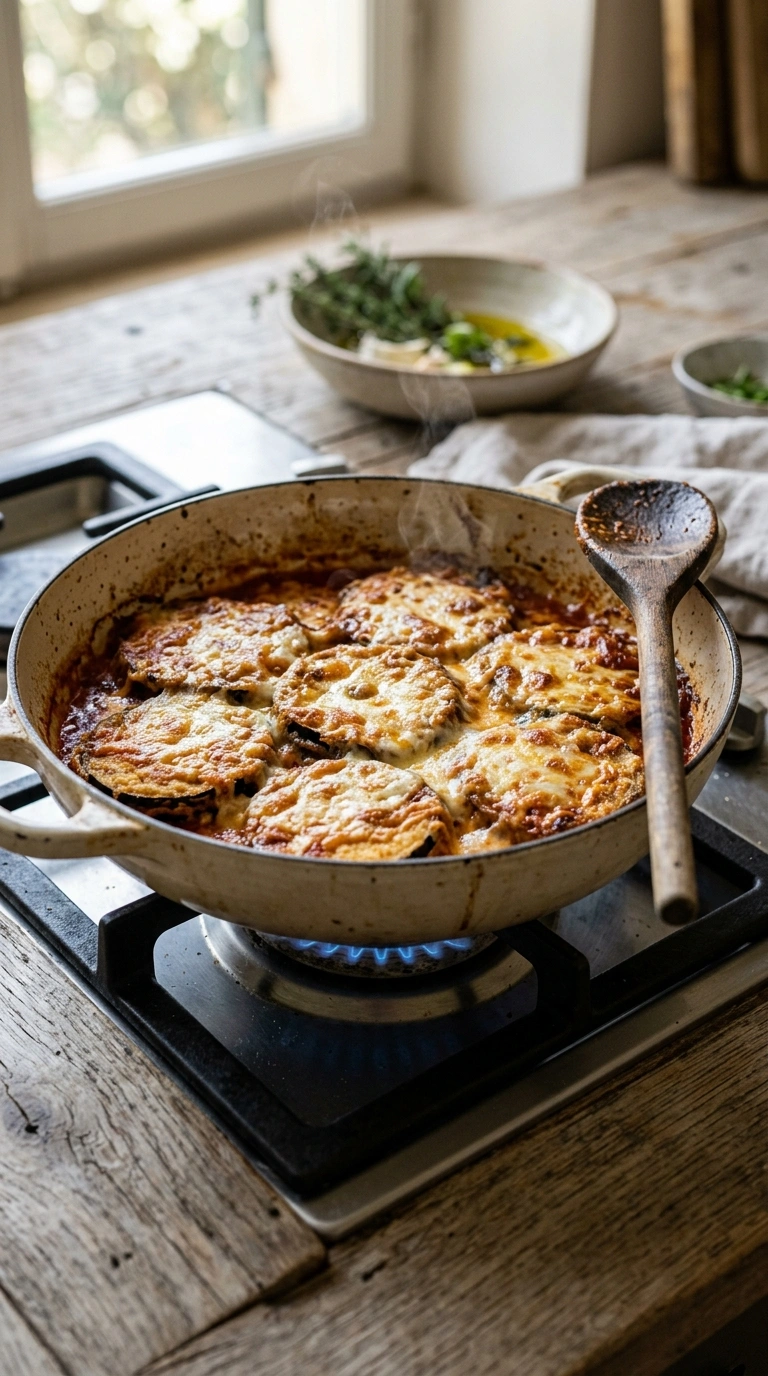 Cooking instructions for stunning eggplant parmesan elegant