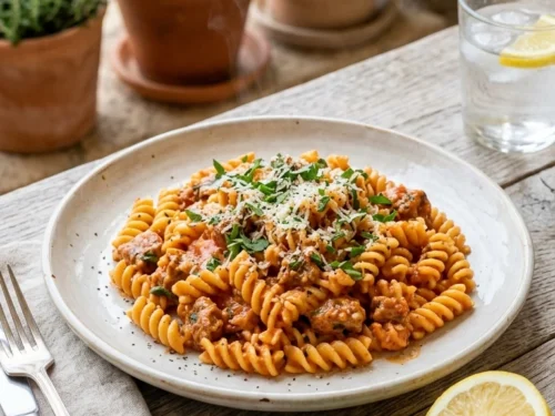 Elegant Italian Sausage Pasta for a Beautiful Hearty Italian Dinner