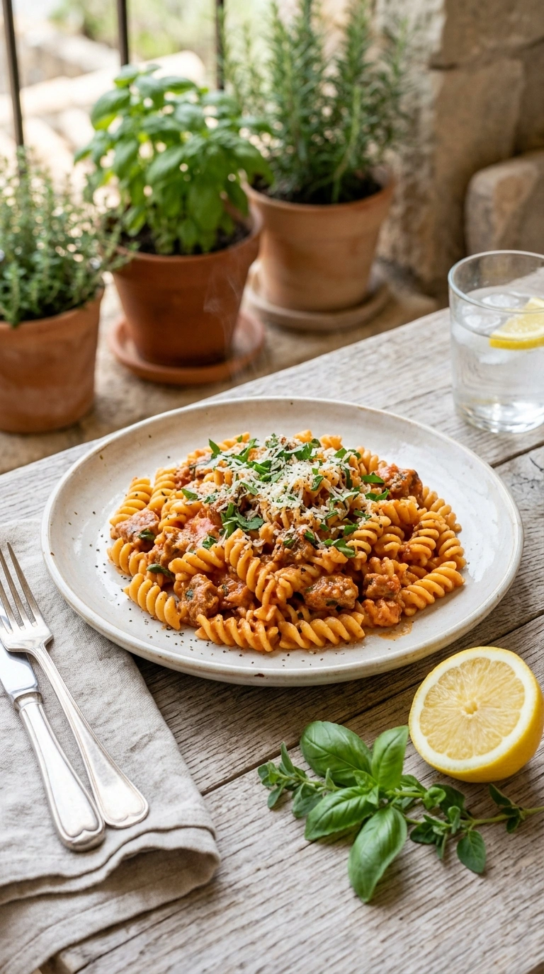 Elegant Italian Sausage Pasta for a Beautiful Hearty Italian Dinner
