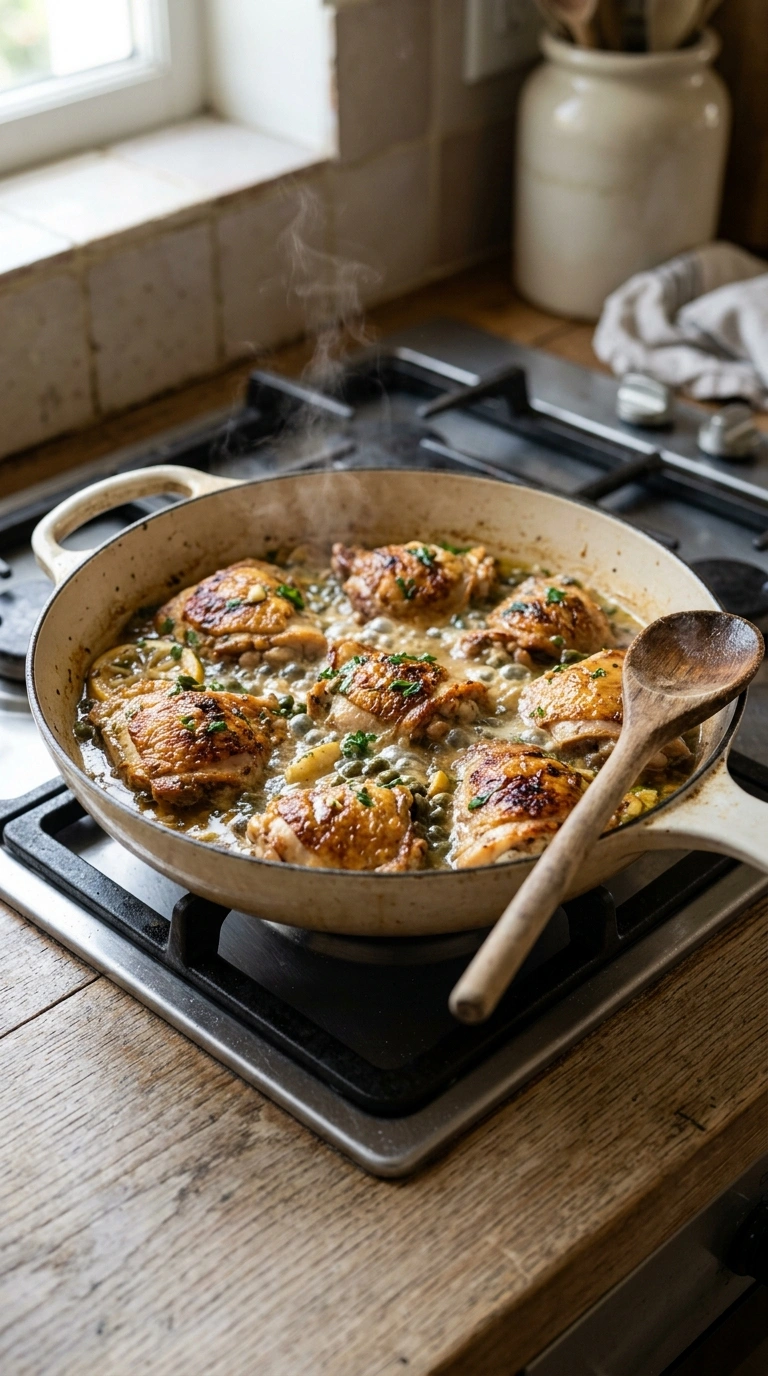 Cooking instructions for beautiful chicken piccata elegant