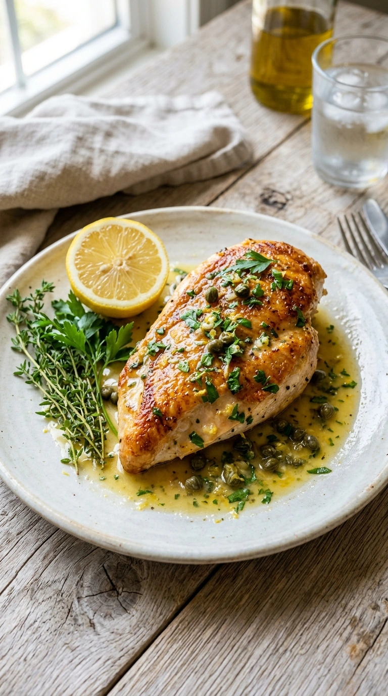 Beautiful Chicken Piccata for an Elegant Classic Italian Lemon Dinner