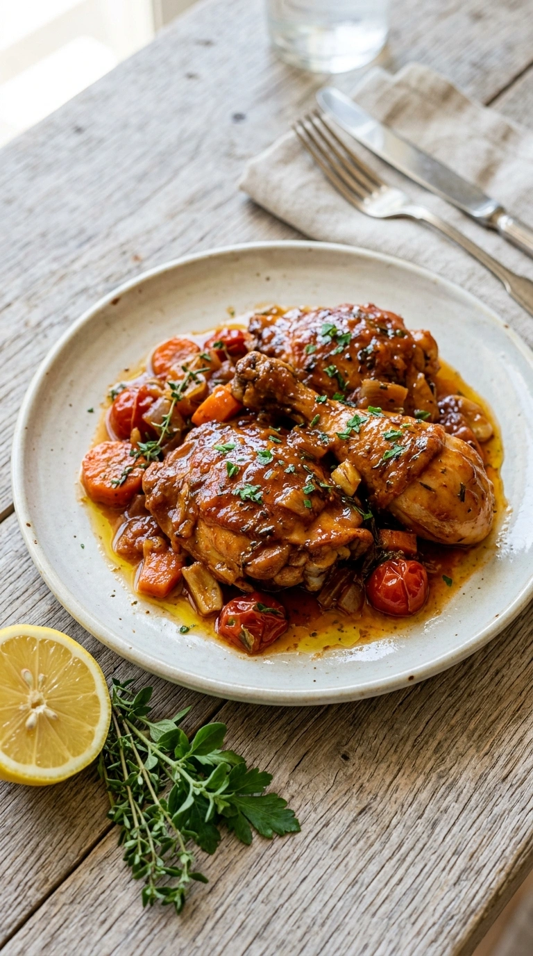 Stunning Chicken Cacciatore for an Elegant Italian Braised Dinner