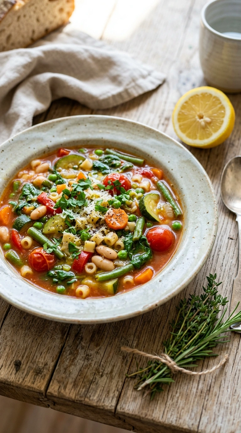 Stunning Summer Minestrone for an Elegant Italian-Inspired Soup Dinner