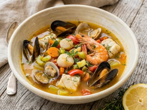 Beautiful Summer Seafood Stew for an Elegant Light Summer Dinner