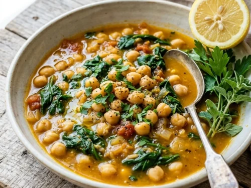 Elegant Summer Chickpea Stew for a Beautiful Hearty Meatless Dinner