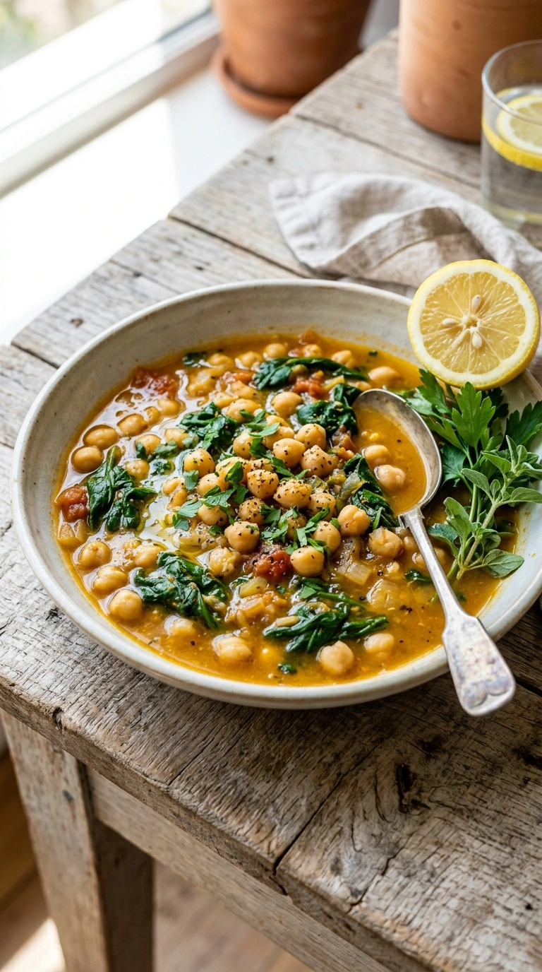 Elegant Summer Chickpea Stew for a Beautiful Hearty Meatless Dinner