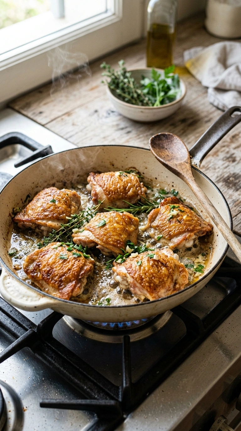 Cooking instructions for beautiful air fryer chicken thighs