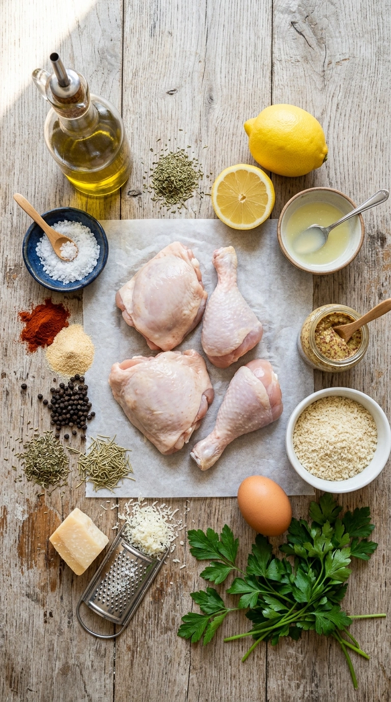 Ingredients for beautiful air fryer chicken breast
