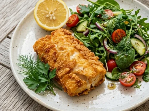 Elegant Air Fryer Cod for a Beautiful Crispy Light Summer Dinner
