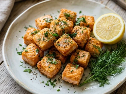 Stunning Air Fryer Salmon Bites for an Elegant Crispy Summer Appetizer