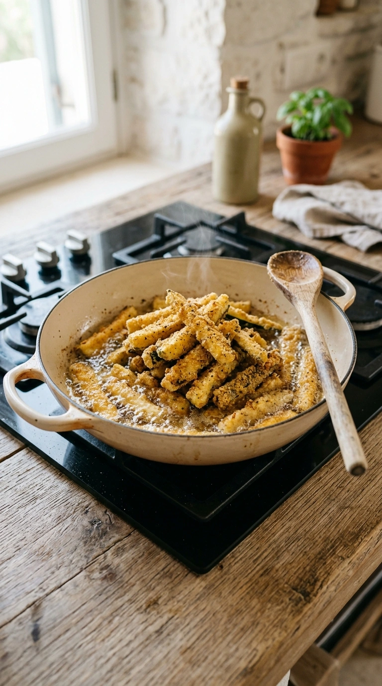 Cooking instructions for stunning air fryer zucchini fries