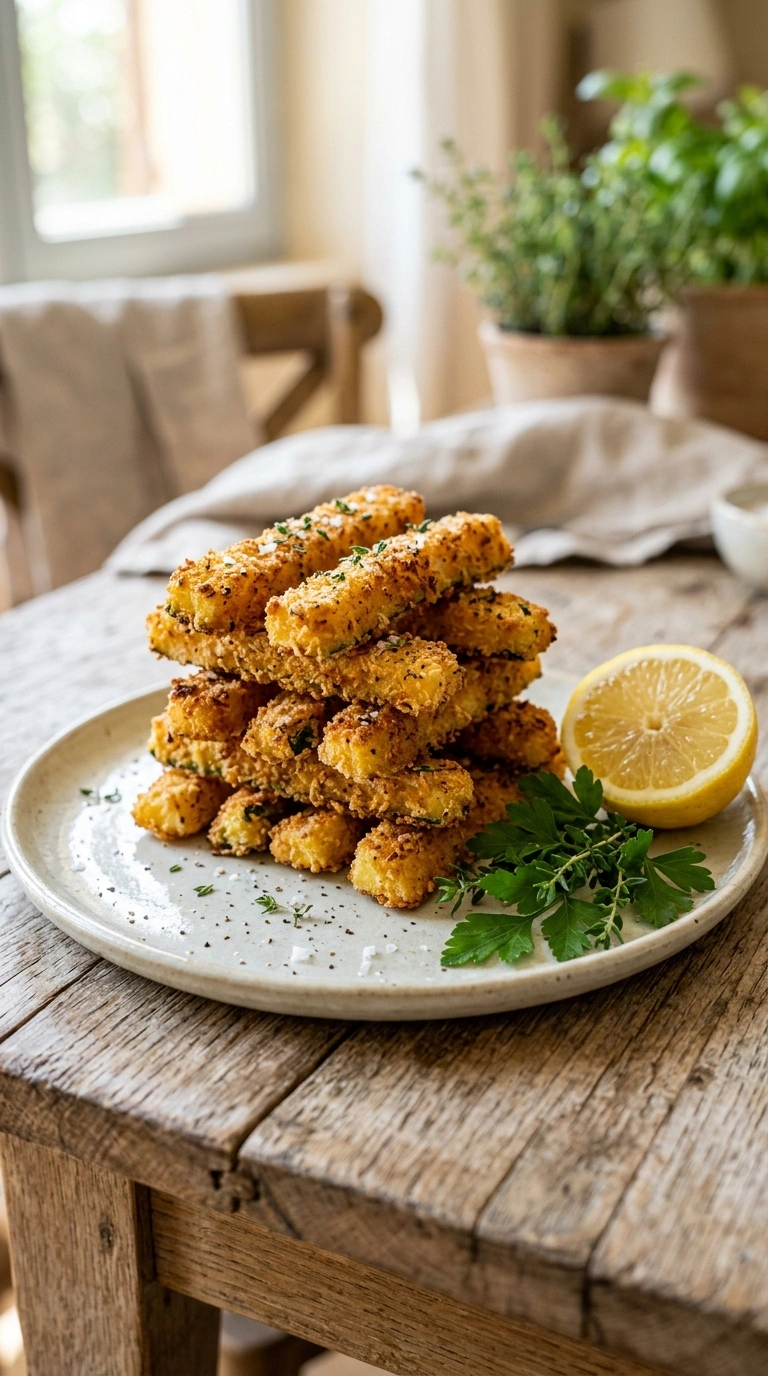 Stunning Air Fryer Zucchini Fries for an Elegant Crispy Summer Side Dish