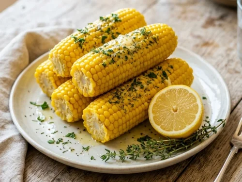 Beautiful Air Fryer Corn on the Cob for an Elegant Easy Summer Side