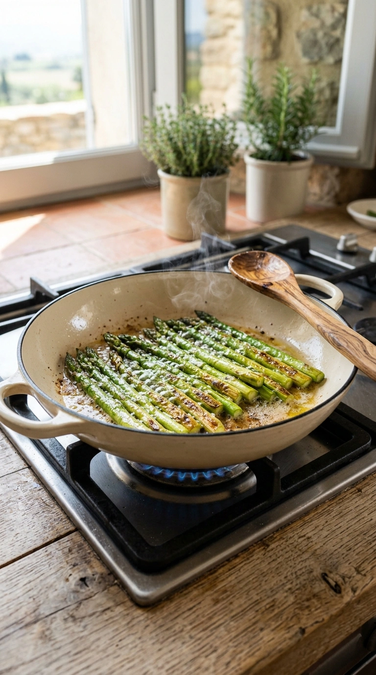 Cooking instructions for elegant air fryer asparagus