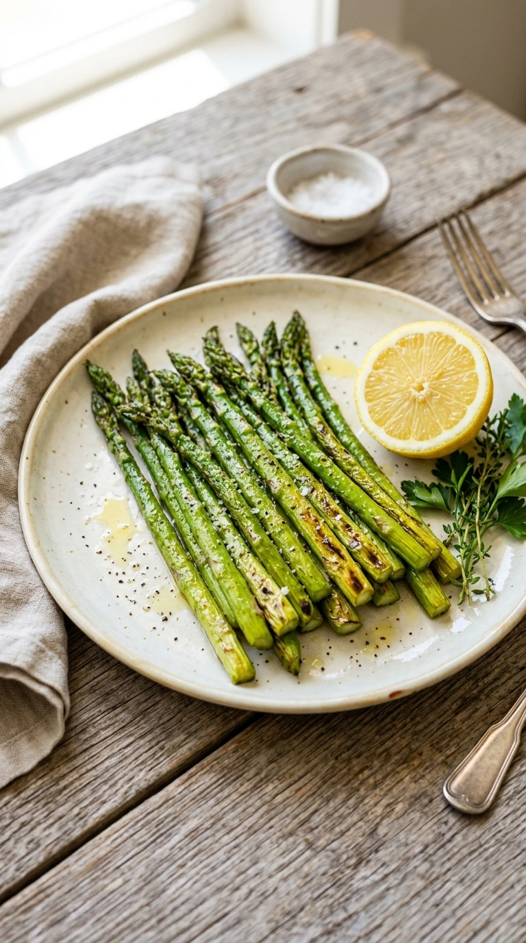 Elegant Air Fryer Asparagus for a Beautiful Crispy Simple Summer Side