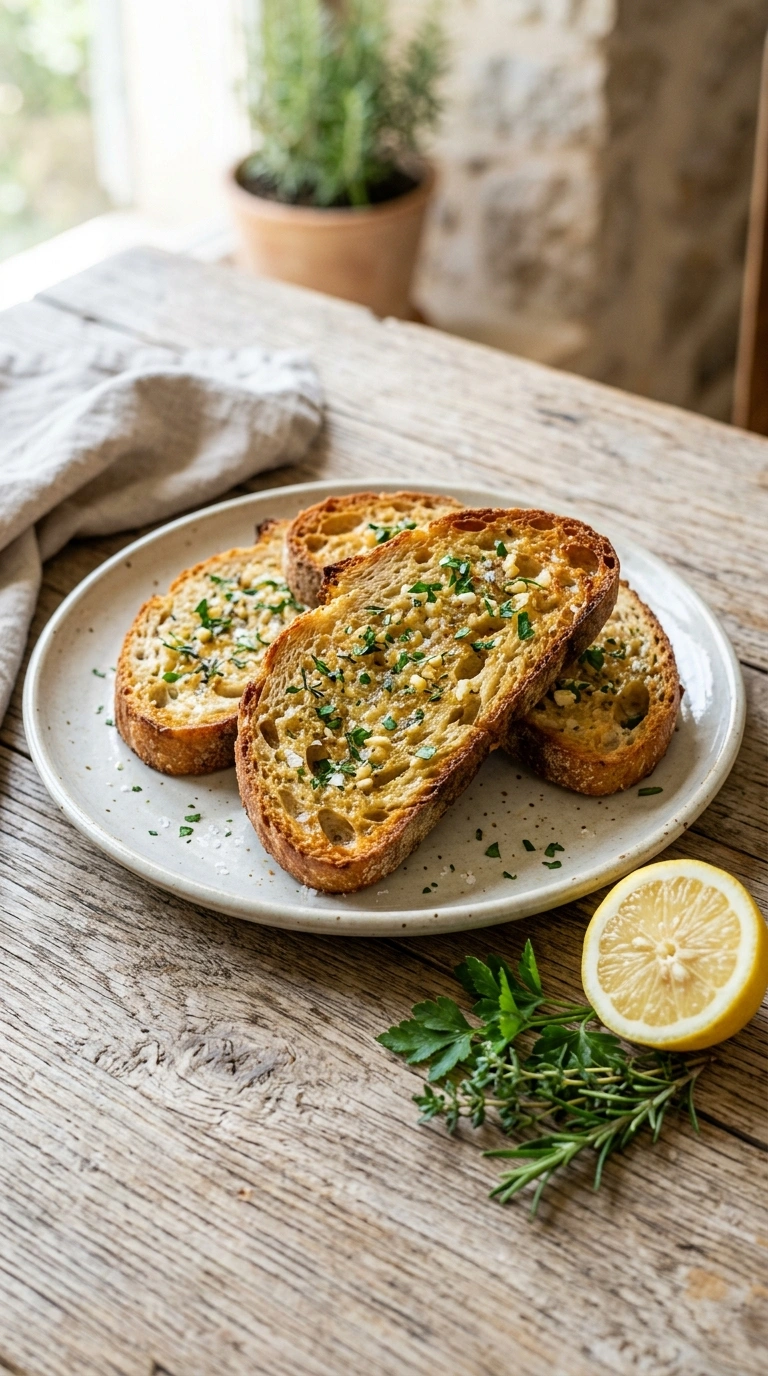 Beautiful Air Fryer Garlic Bread for an Elegant Crispy Easy Summer Side