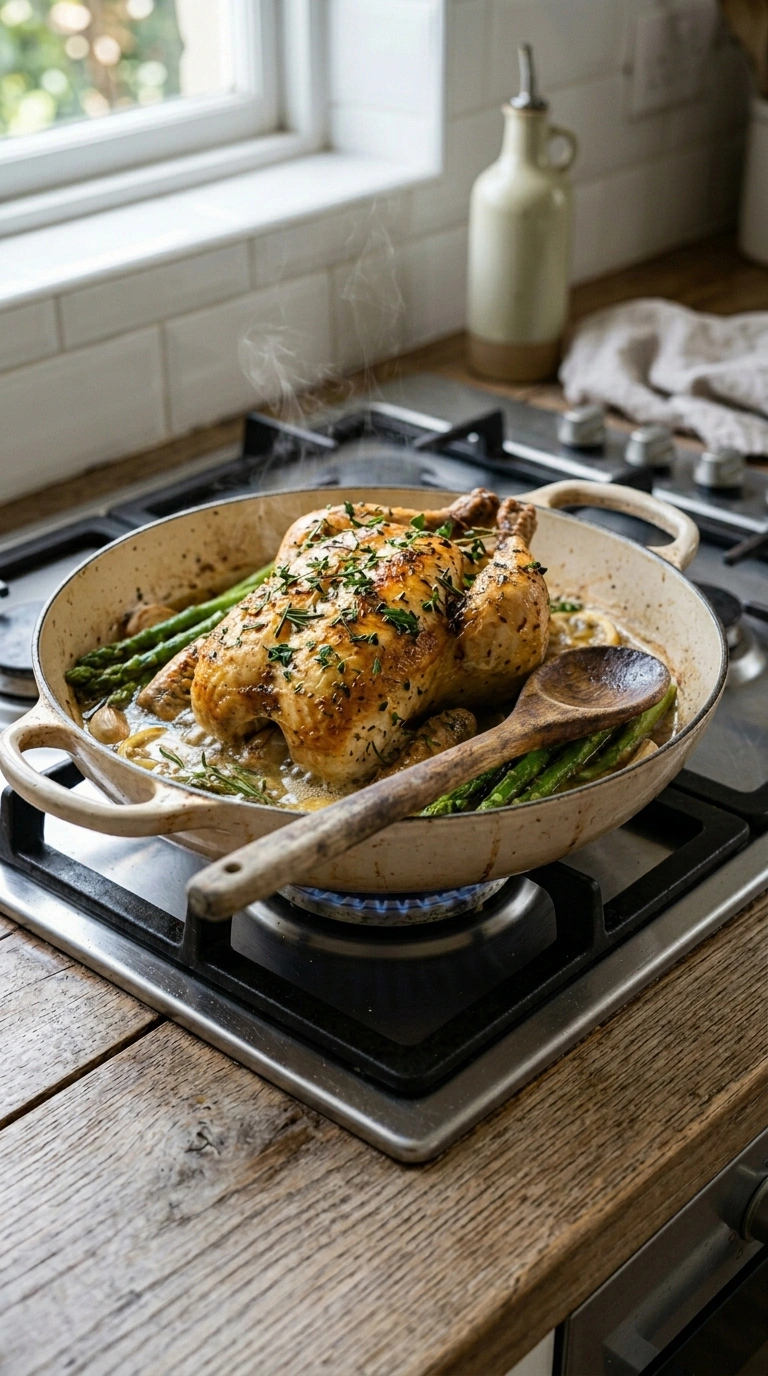 Cooking instructions for beautiful sheet pan lemon herb chicken