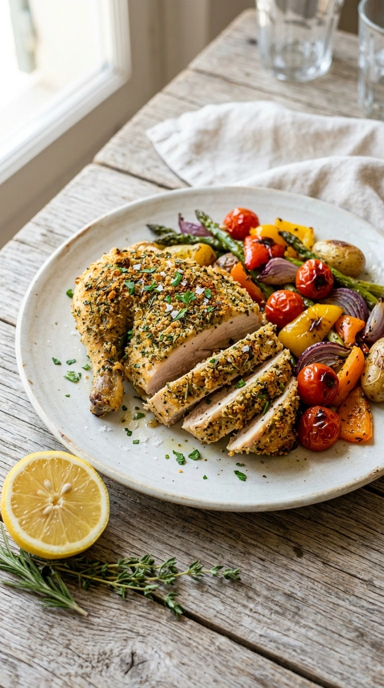 Elegant Sheet Pan Pesto Chicken for a Beautiful Easy Italian Summer Dinner