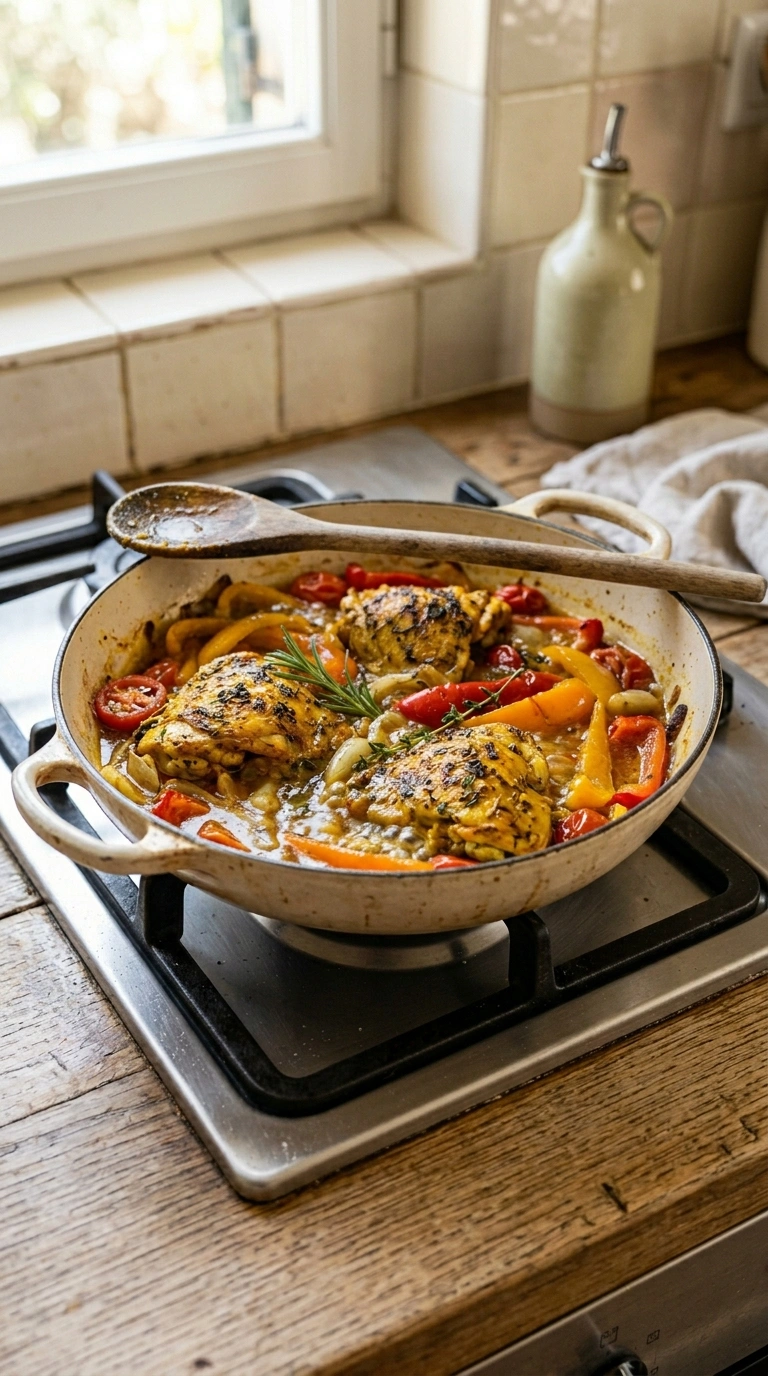 Cooking instructions for stunning sheet pan harissa chicken