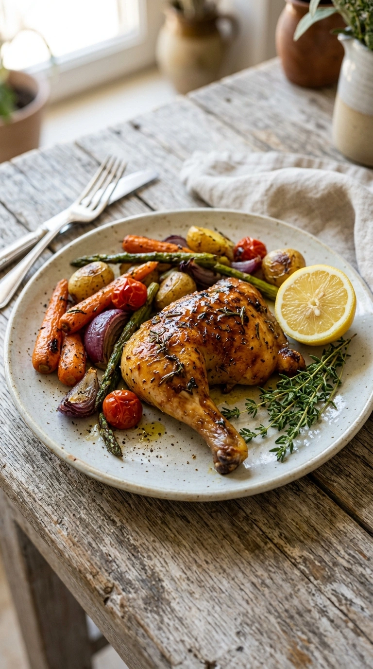 Beautiful Sheet Pan Honey Mustard Chicken for an Elegant Easy Summer Dinner