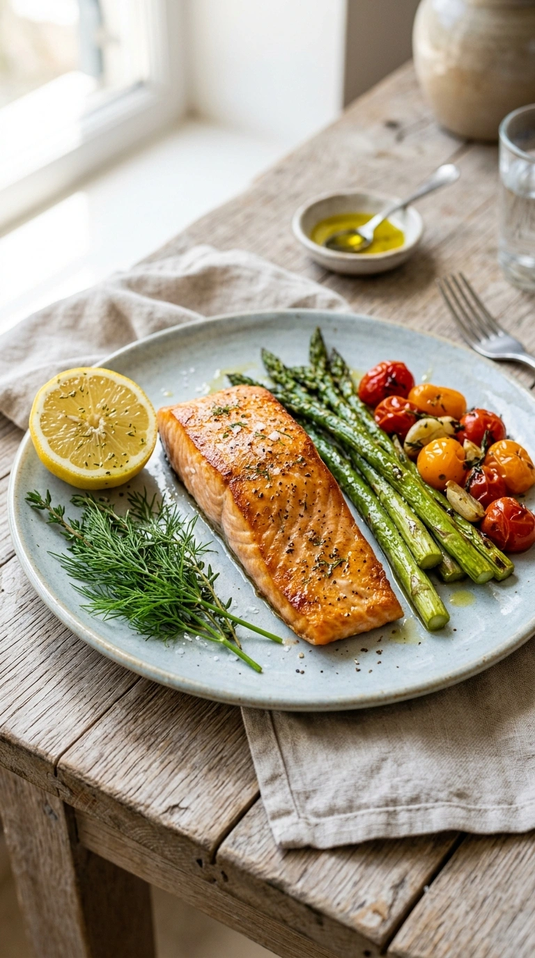 Elegant Sheet Pan Lemon Salmon for a Beautiful Easy Summer Seafood Dinner