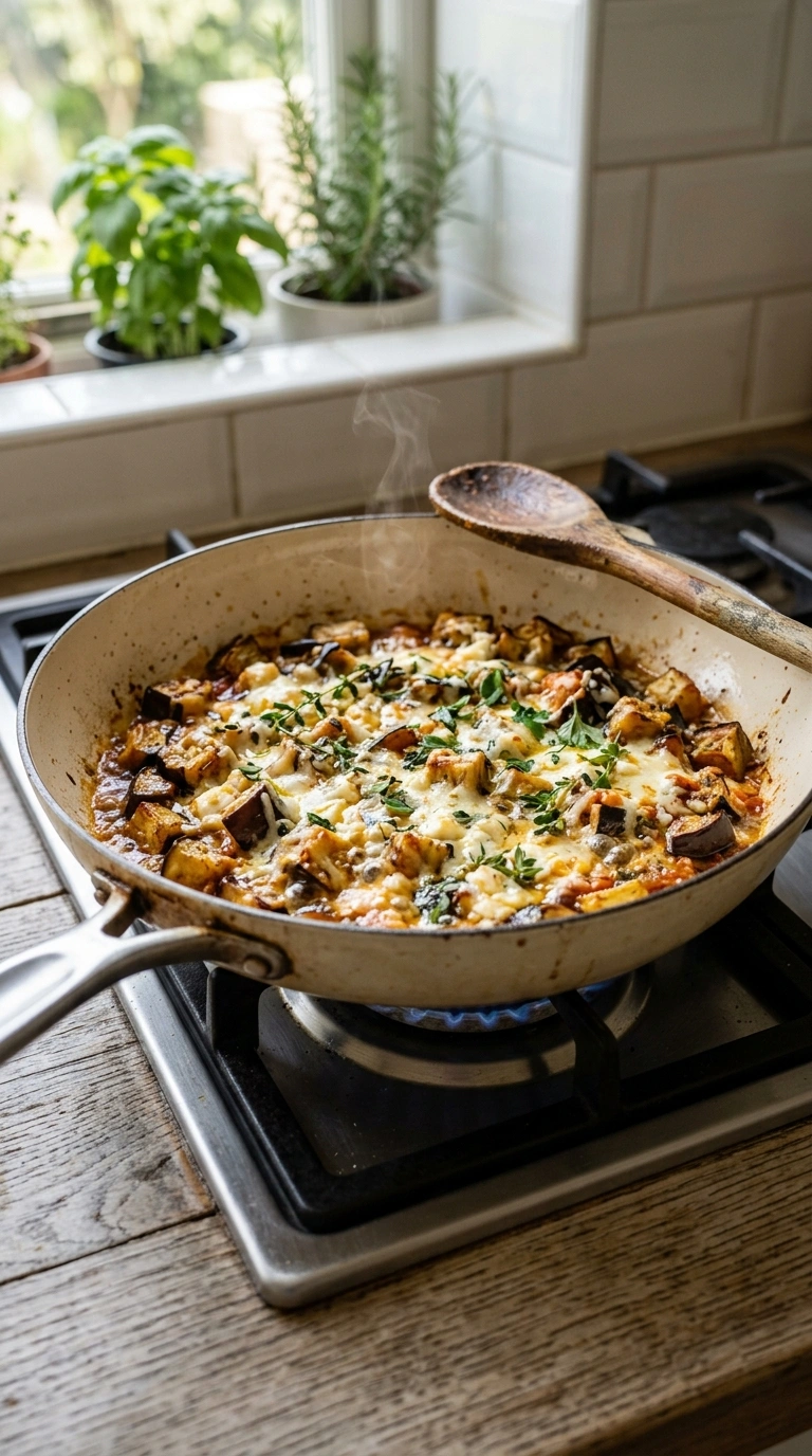 Cooking instructions for stunning sheet pan eggplant summer