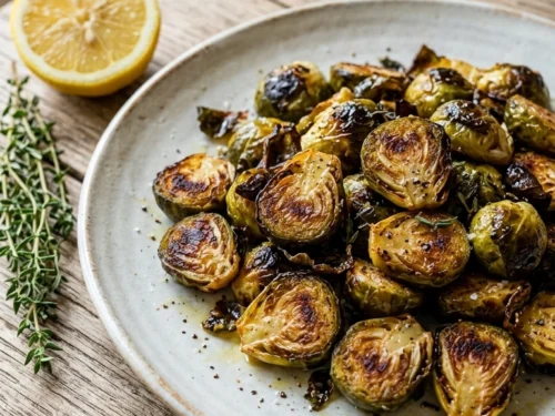 Beautiful Sheet Pan Brussels Sprouts for an Elegant Easy Summer Side Dish