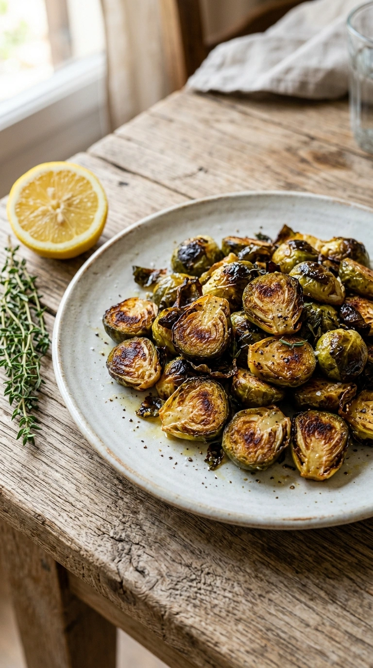 Beautiful Sheet Pan Brussels Sprouts for an Elegant Easy Summer Side Dish