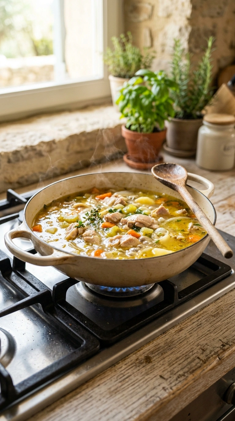 Cooking instructions for elegant slow cooker chicken soup