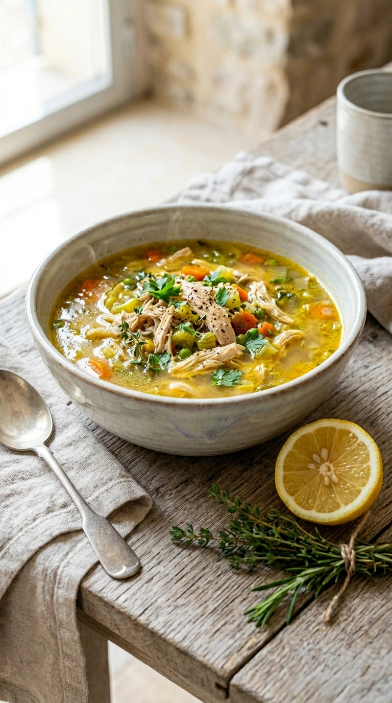 Elegant Slow Cooker Chicken Soup for a Beautiful Comforting Crockpot Dinner