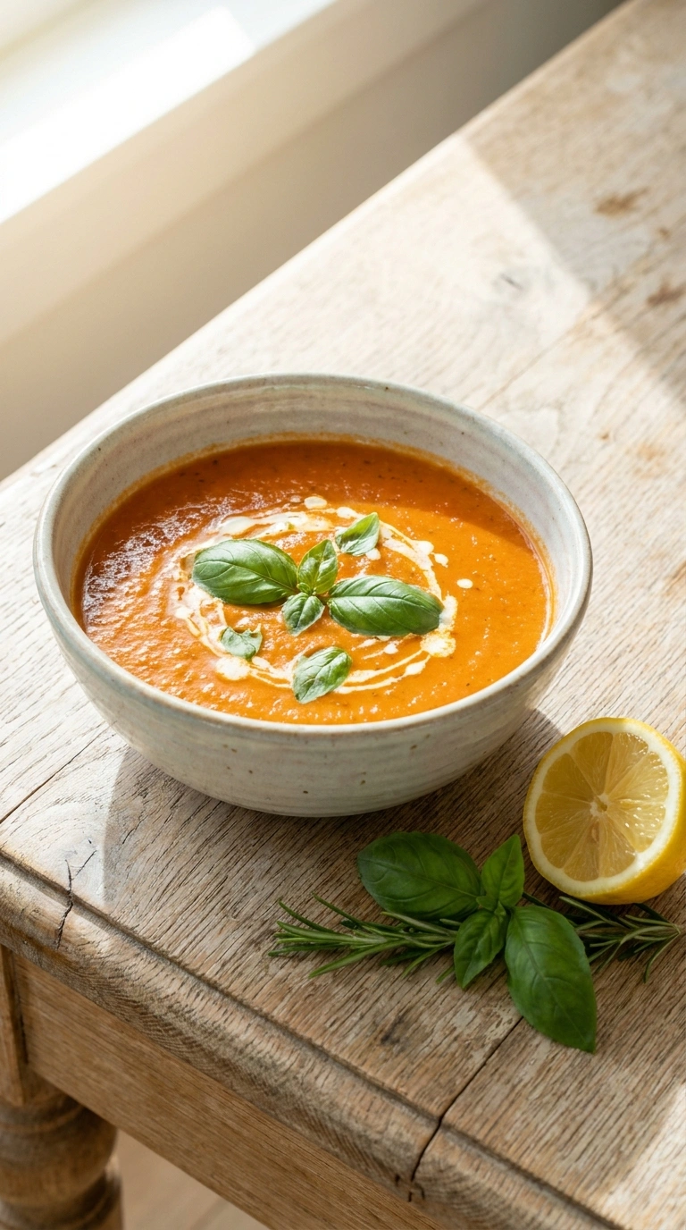 Stunning Slow Cooker Tomato Soup for an Elegant Easy Comfort Dinner