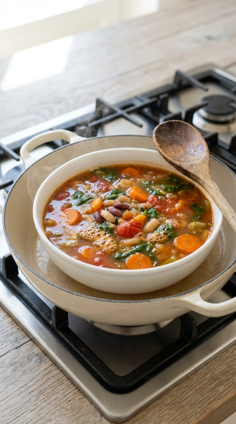 Cooking instructions for elegant slow cooker minestrone
