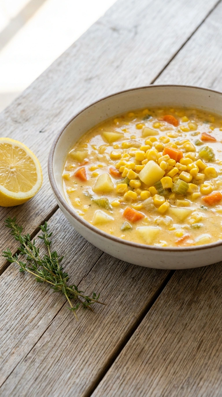 Stunning Slow Cooker Corn Chowder for an Elegant Creamy Comfort Dinner